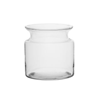 Cache-pot en verre HANNA AIR, transparent, 15cm, Ø11cm/Ø15cm