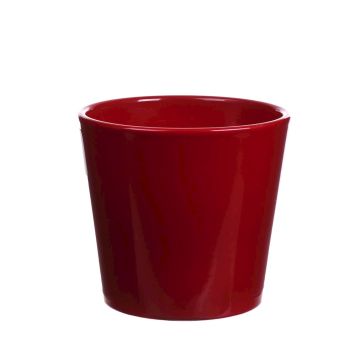 Pot à plantes GIENAH, céramique, rouge, 12,5cm, Ø13,5cm