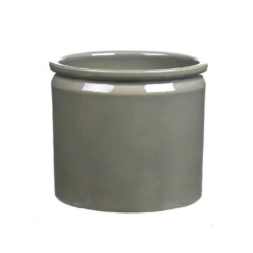 Pot en céramique ALCHIBA, vert, 12,5cm, Ø14cm