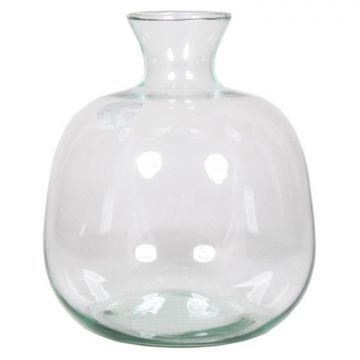 Vase à fleurs ASUMINI en verre, transparent, 19cm, Ø16,5cm