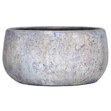 Coupe en céramique MORTAZA avec veinure, bleu-beige, 12cm, Ø24cm