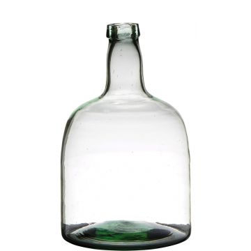 Bouteille en verre NIRAN, recyclé, vert-transparent, 30cm, Ø19cm