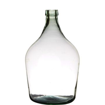 Vase ballon en verre JENSON, recyclé, vert-transparent, 39cm, Ø25cm