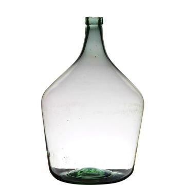 Vase ballon en verre JENSON, recyclé, vert-transparent, 46cm, Ø29cm