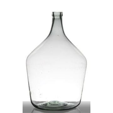 Vase ballon en verre JENSON, recyclé, vert-transparent, 50cm, Ø34cm