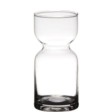 Vase à fleurs en verre ANONG, transparent, 15cm, Ø7cm