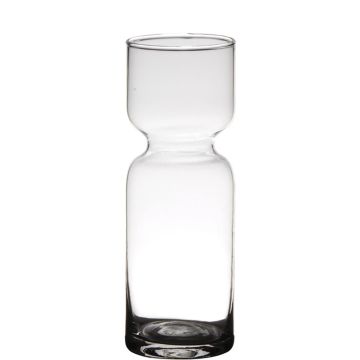 Vase à fleurs en verre ANONG, transparent, 20cm, Ø7cm
