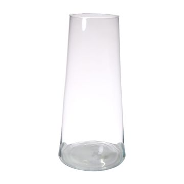 Photophore MAX en verre, transparent, 40cm, Ø18,5cm