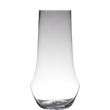 Vase à poser au sol en verre SHANE, transparent, 65cm, Ø34cm