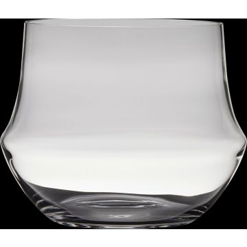 Porte-bougie en verre SHANE, transparent, 20cm, Ø25,5cm