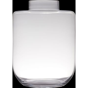 Vase en verre ARANYA, transparent, 40cm, Ø30cm