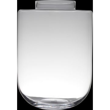 Vase à poser au sol en verre ARANYA, transparent, 50cm, Ø35cm