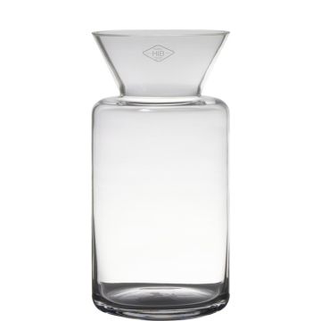 Vase FAHSAI en verre, transparent, 30cm, Ø15cm