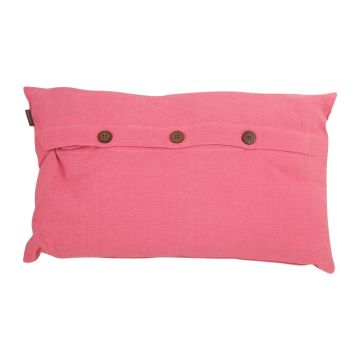 Coussin pour canapé TALINA, avec boutons, fuchsia, 50x30cm