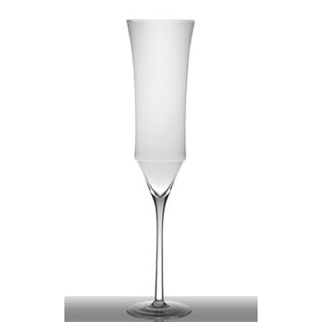 Flûte à champagne XXL NATRADA sur socle, transparent, 110cm, Ø24cm