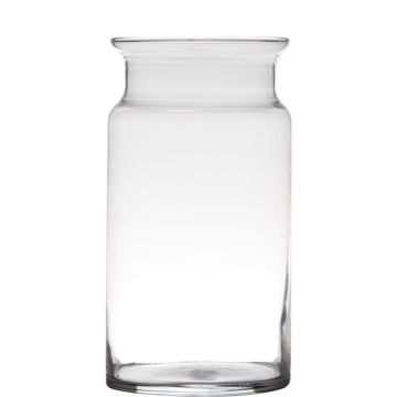 Vase en verre HANNA EARTH, transparent, 29,5cm, Ø15cm