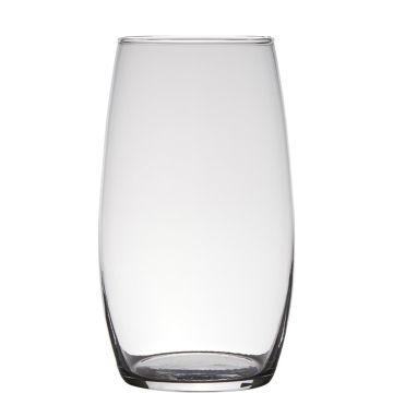 Vase bombé en verre NATTIDA, transparent, 25cm, Ø14cm