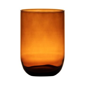 Vase de table en verre MARISA, orange-brun-transparent, 20cm, Ø14cm