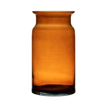 Vase en verre HANNA EARTH, orange-brun-transparent, 29,5cm, Ø15cm