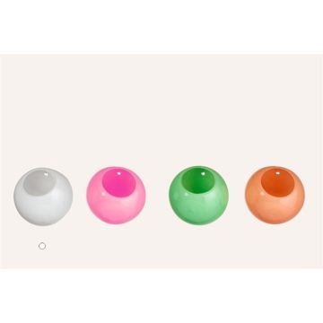 Vase boule ROLDAN en verre, à suspendre, blanc, 8cm, Ø9cm