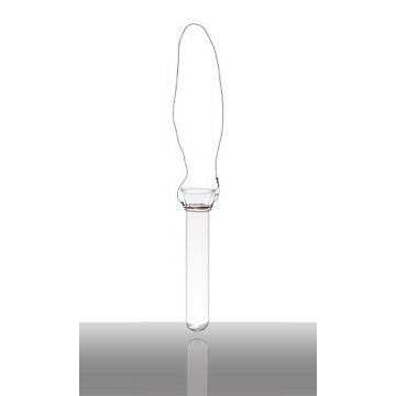 Tube à essai en verre MILO avec fil, transparent, 11,5cm, Ø2,1cm