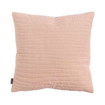 Coussin décoratif SILENA, rose, coutures décoratives, 45x45cm