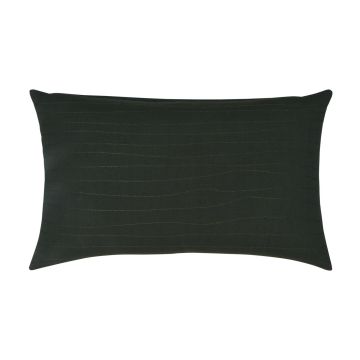 Coussin décoratif SILENA, vert kaki, coutures décoratives, 50x30cm