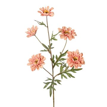 Branche artificielle Chrysanthème PRUDENCE, collection écologique, vieux rose, 75cm, Ø5-6,5cm