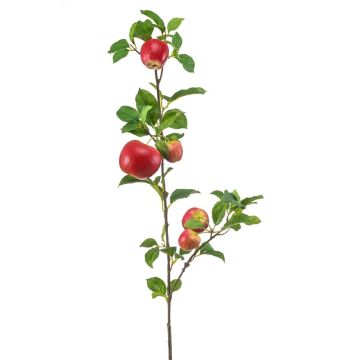Branche de pommier artificielle ZANINA avec des fruits, rouge-jaune, 95cm