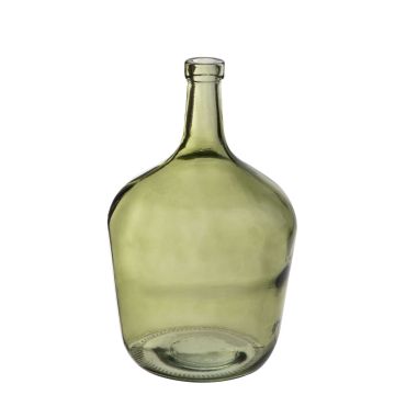 Vase ballon ILINCA, vert kaki-transparent, 24cm, Ø16cm, 2 L