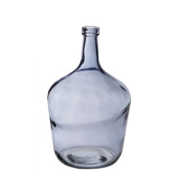 Vase ballon ILINCA, bleu nuit-transparent, 24cm, Ø16cm, 2 L