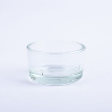 Photophore en verre TAMIO, transparent, 3cm, Ø4,2cm