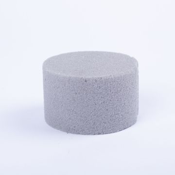 Cylindre de mousse RAETI pour fleurs artificielles, gris, 5cm, Ø8cm