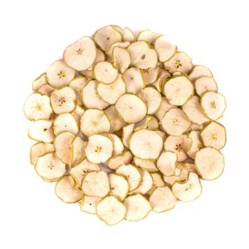 Fruits secs décoratifs Tranches de pomme GERHILD, vert, Ø4-6cm, 200g