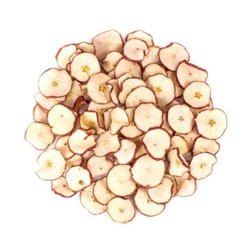Fruits secs décoratifs Tranches de pomme GERHILD, rouge, Ø4-6cm, 200g