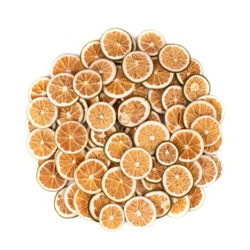 Fruits secs décoratifs Tranches d'orange LILLEMOR, vert, Ø4-6cm, 250g
