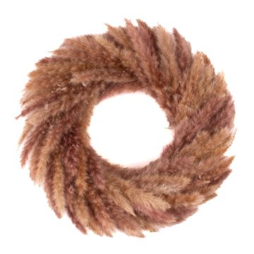 Herbe séchée Herbe de la pampa Couronne RUMENADA, beige-brun, Ø35cm