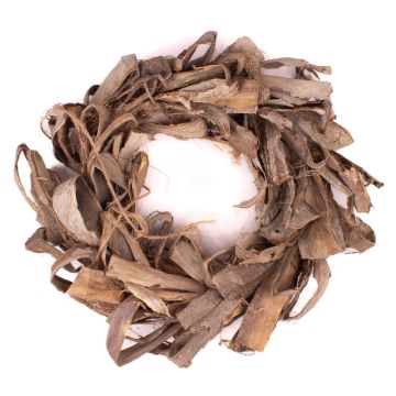 Couronne sèche Feuilles d'agave NISSELE, naturel, Ø45cm