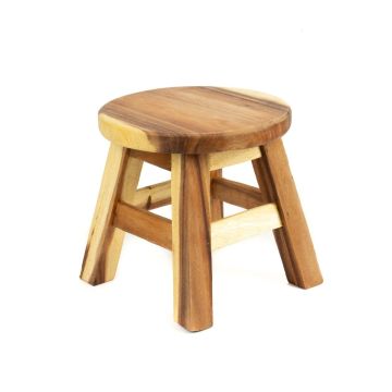 Tabouret en bois NANNATI, naturel, 25cm, Ø26cm Tabouret en bois NANNATI, naturel, 25cm, Ø26cm